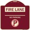 Signmission Fire Lane No Parking W/ No Parking Heavy-Gauge Aluminum Architectural Sign, 18" x 18", BU-1818-24010 A-DES-BU-1818-24010 - alternate 1
